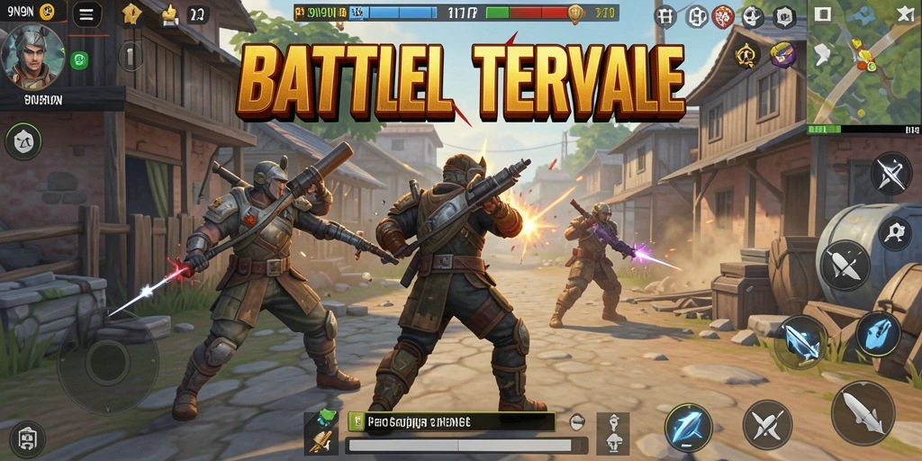 Gameplay Battle Royale seru di 9N9N dengan pertempuran yang intens.