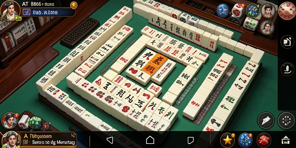 Tampilan gameplay seru dalam permainan Mahjong AT866.