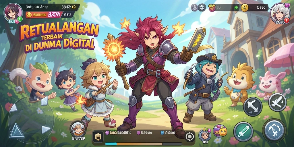 Screenshot gameplay <strong>BNI789</strong> yang memperlihatkan pertempuran seru di dunia Anime.