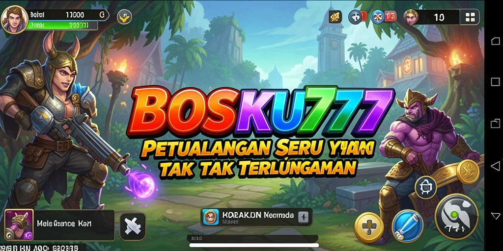 Tampilkan gameplay seru dari petualangan BOSKU777.