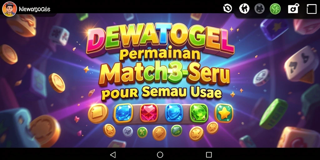 Gambaran aksi menakjubkan dalam permainan Match-3 DEWATOGEL.