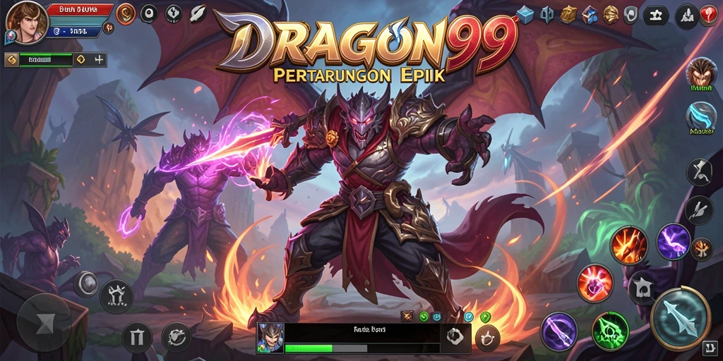 Screenshot gameplay DRAGON99 yang menampilkan pertarungan seru.