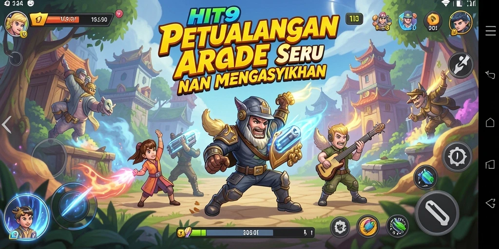 Tampilan gameplay HIT9 yang penuh aksi dan keseruan.
