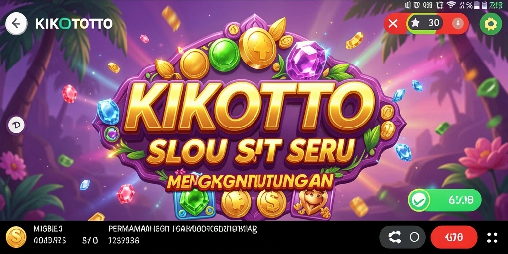 Tampilan gameplay Slot KIKOTOTO yang sangat menghibur.