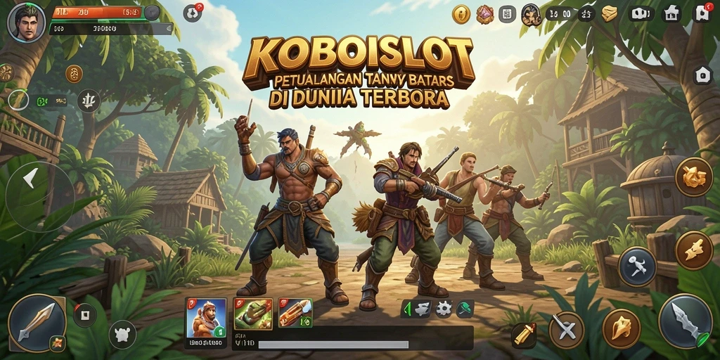Screenshot utama KOBOISLOT menampilkan keindahan grafis dunia terbuka.
