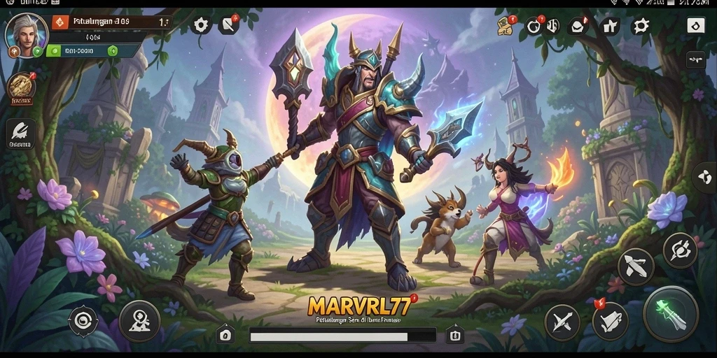 Tampilan gameplay seru dari MARVRL77 yang penuh petualangan.