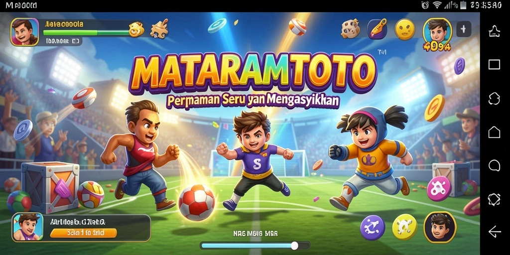 Tampilan gameplay <strong>MATARAMTOTO</strong> dengan aksi seru dan tantangan arcade.
