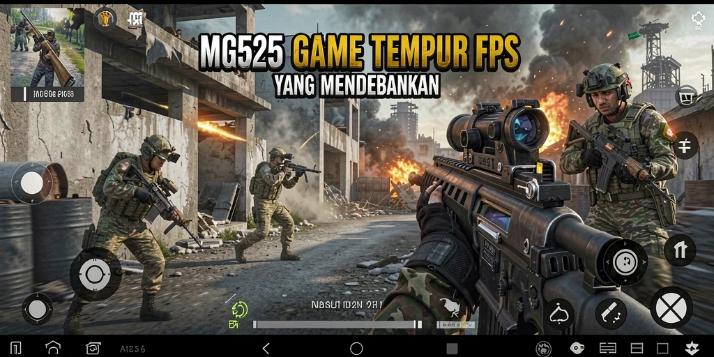 Tampilan gameplay MG525 yang intens dan mendebarkan