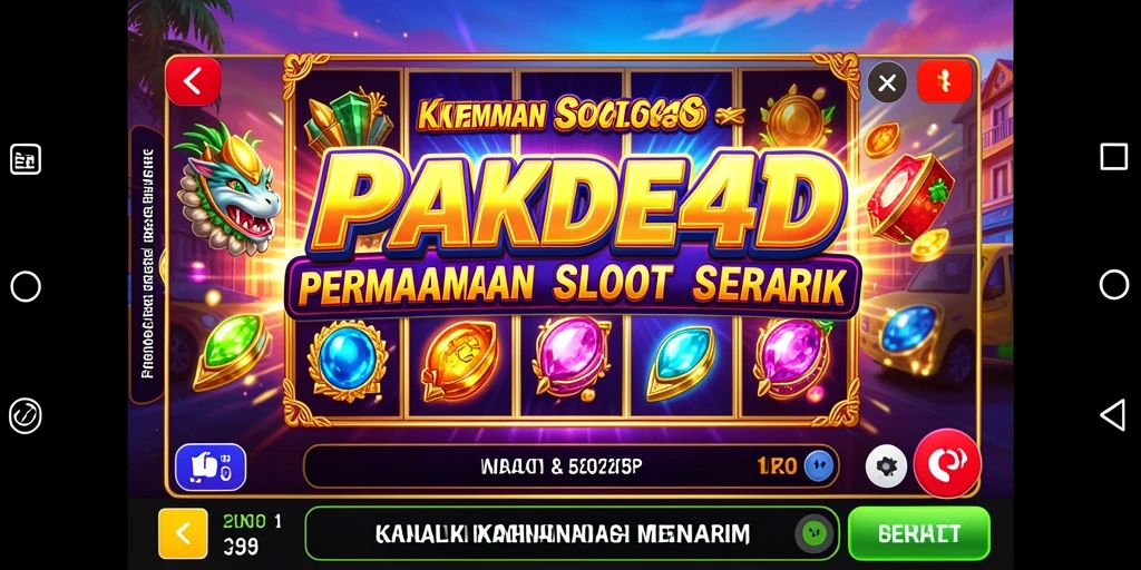 Tampilan menarik gameplay Slot PAKDE4D dengan peluang menang besar.