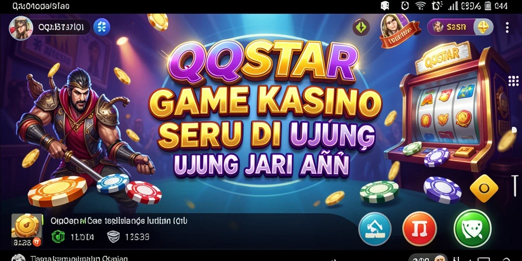 Screenshot QQSTAR menampilkan gameplay Kasino yang menarik dan seru.