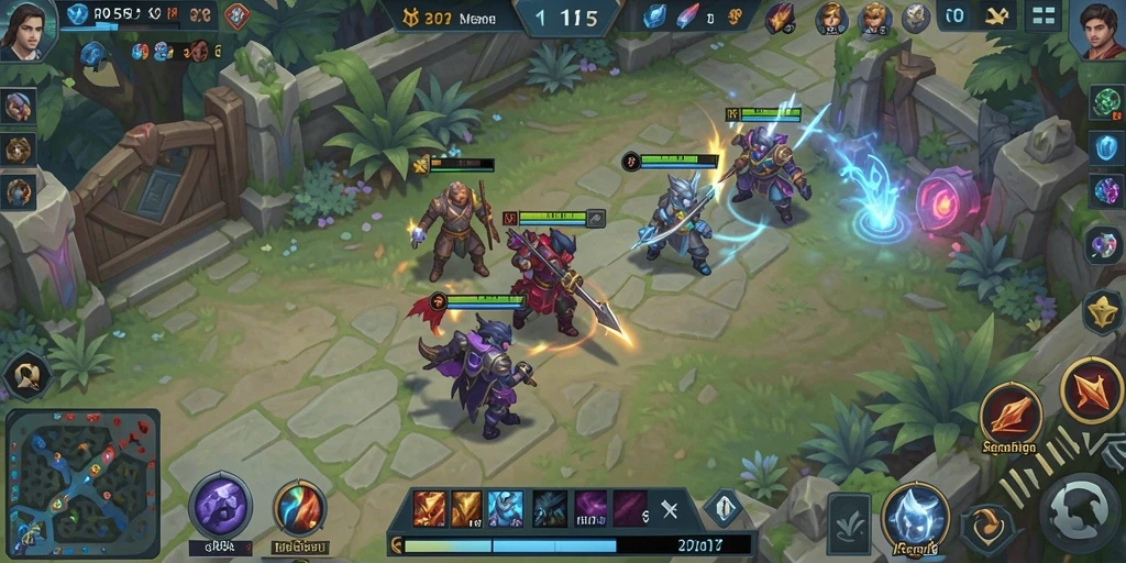 Tangkapan layar gameplay RP55 yang menegangkan dalam pertempuran tim.