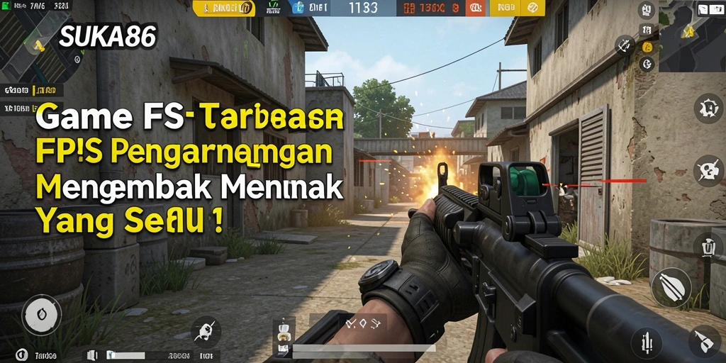 Screenshot gameplay SUKA86 menampilkan aksi menembak yang intens dan mendebarkan.