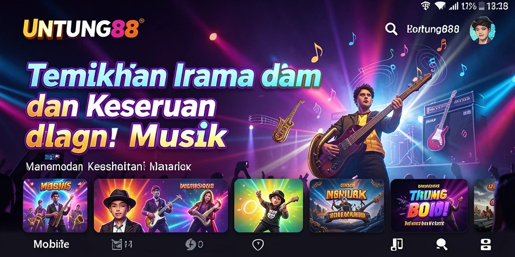 Tampilan gameplay yang menarik dalam UNTUNG88 menunjukkan keseruan bermain musik.