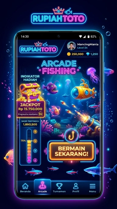 Screenshot aplikasi utama rupiahtoto menunjukkan tampilan antarmukanya.